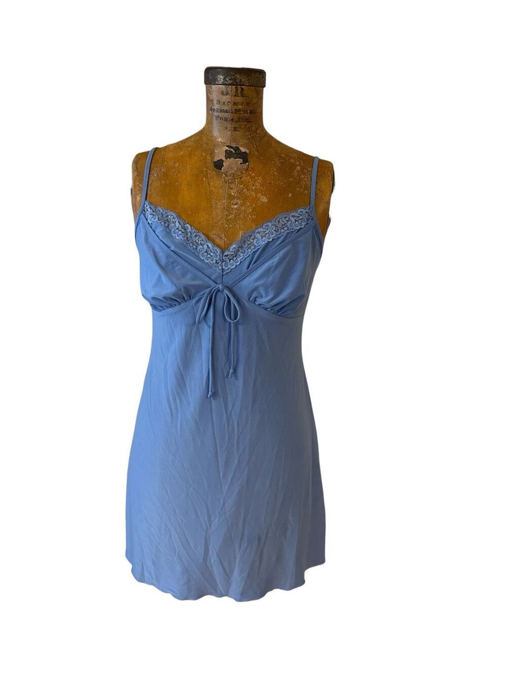 Delicates Medium Slip Dress Nightgown Blue Women's Size Small